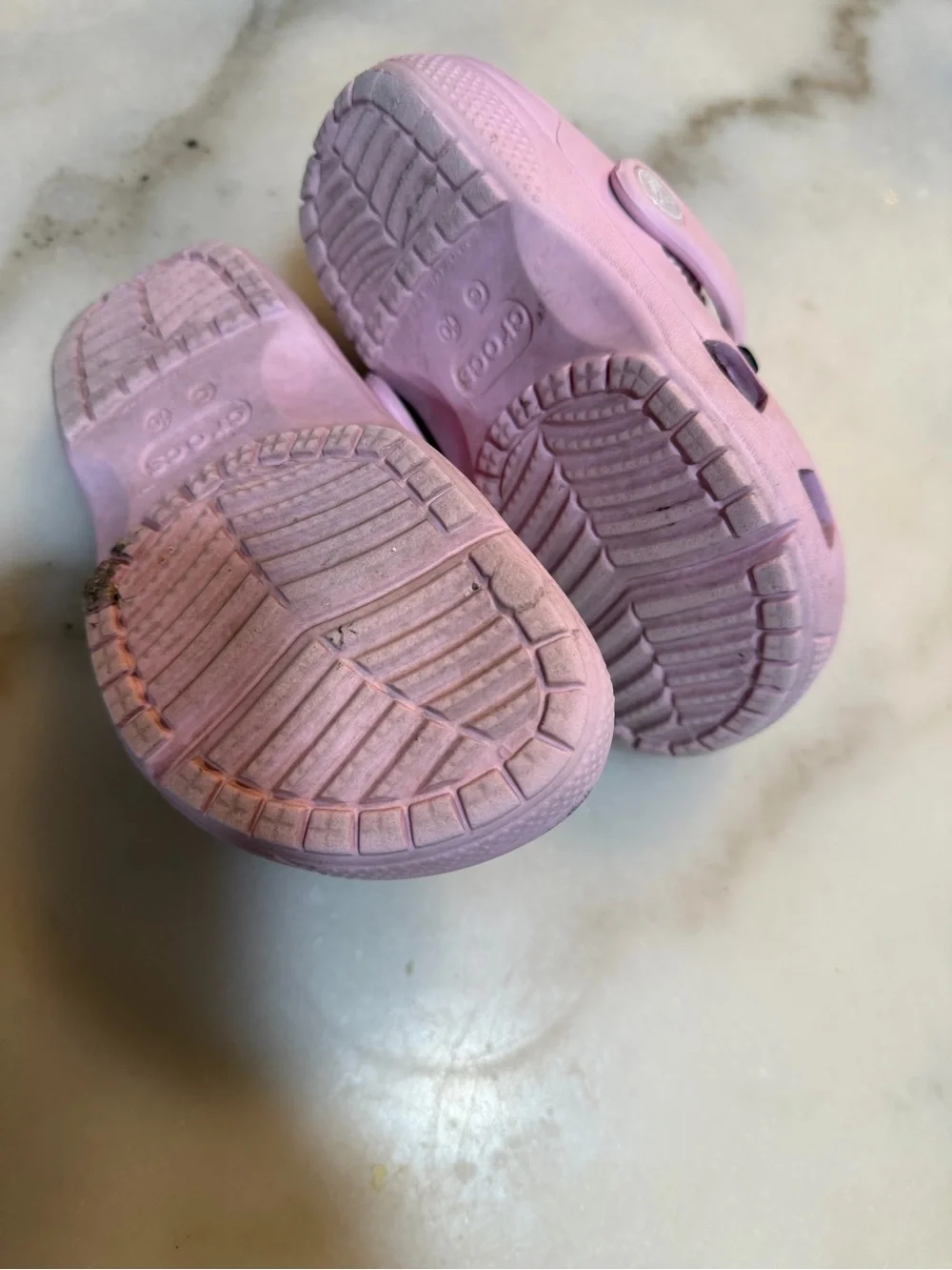CROCS Kids Light Pink Classic Clog with Disney Princess Jibbitz